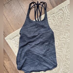 Lululemon free to be serene tank w/ bra, size 8